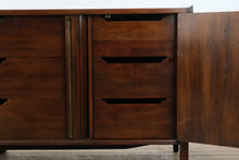 Load image into Gallery viewer, Rare John Widdicomb 84” Mid-Century Modern 9-Drawer Dresser
