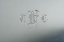 Load image into Gallery viewer, Kirk Stieff Williamsburg CW79 Pewter Serving Tray 13 7 8 Inch Monogrammed

