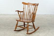 Load image into Gallery viewer, Solid Wood Windsor Spindle Back Rocking Chair
