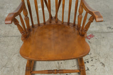 Load image into Gallery viewer, Solid Wood Windsor Spindle Back Rocking Chair
