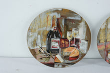 Load image into Gallery viewer, Sakura Table “Classico” Silvia Vassileva Wine Plates – Set of 2 8” Stoneware Decorative Plates
