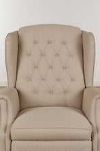 Load image into Gallery viewer, Neutral Carver Reclining Wingback Chair
