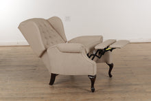 Load image into Gallery viewer, Neutral Carver Reclining Wingback Chair
