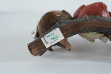 Load image into Gallery viewer, Christmas Owl Family Figurine on Branch Holiday Decor Sculpture
