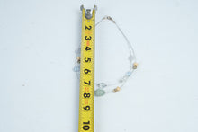 Load image into Gallery viewer, Pastel Blue Green Peach Double Strand Beaded Necklace Silver Tone 18 Inch

