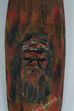 Load image into Gallery viewer, Wirrimbah Aboriginal Carved &amp; Painted Wood Wall Art – Authentic Indigenous Australian Artwork (11” Tall)
