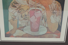 Load image into Gallery viewer, Vintage Harriet Meserole Lady Drinking Straw Vogue August 1 1926 Cover Framed Art Print
