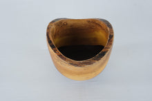 Load image into Gallery viewer, Hand Turned Wood Bowl Sculptural Asymmetric Rim Rustic Studio Art Vessel
