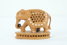 Load image into Gallery viewer, Wooden Carved Elephant Figurine
