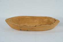 Load image into Gallery viewer, Hand Carved Wooden Dough Bowl Primitive Farmhouse Serving Tray 21 Inch
