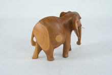 Load image into Gallery viewer, Hand-Carved Wooden Elephant Figurine with Tusk Detail
