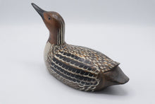 Load image into Gallery viewer, Andy Anderson Signed Hand Carved Wood Loon Bird Decoy Folk Art 12 Inch
