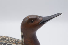 Load image into Gallery viewer, Andy Anderson Signed Hand Carved Wood Loon Bird Decoy Folk Art 12 Inch
