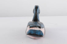 Load image into Gallery viewer, Wooden Mallard Decoy with Blue Head
