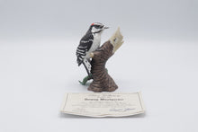Load image into Gallery viewer, Lenox Downy Woodpecker Fine Porcelain Bird Figurine 1989 Original Certificate
