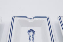 Load image into Gallery viewer, World Market Blue White Spoon Rest Trays Set of 3 Porcelain
