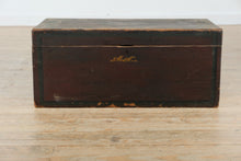 Load image into Gallery viewer, Antique Hand-Painted Folk Art Trunk
