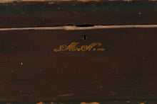 Load image into Gallery viewer, Antique Hand-Painted Folk Art Trunk
