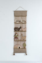 Load image into Gallery viewer, Vintage Andean Woven Wall Hanging Llamas Ducks Folk Art Textile 40 x 11
