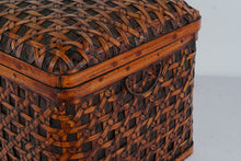 Load image into Gallery viewer, Woven Bamboo Storage Basket Chest Trunk Box With Lid
