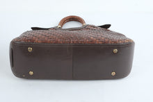 Load image into Gallery viewer, Cole Haan Genevieve Woven Leather Hobo Shoulder Bag Brown Large
