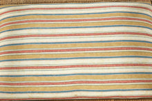 Load image into Gallery viewer, Vintage Wicker Storage Bench Ottoman With Cushion Seat Mid Century Coastal Style
