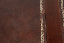 Load image into Gallery viewer, Traditional Mahogany Executive Desk with Inlaid Leather Top and Ball and Claw Feet
