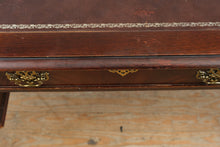 Load image into Gallery viewer, Traditional Mahogany Executive Desk with Inlaid Leather Top and Ball and Claw Feet
