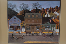 Load image into Gallery viewer, Charles Wysocki Valley Farm Street Framed Americana Art Print 20 x 18
