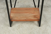 Load image into Gallery viewer, Industrial Acacia Wood and Metal 4 Shelf Bookcase Display Shelving Unit
