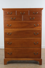 Load image into Gallery viewer, Y and J Furniture Solid Mahogany New Market Style Chest of Drawers Highboy Dresser
