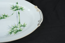 Load image into Gallery viewer, Yamaka China Japan Bamboo Pattern Oval Serving Platter Gold Trim 2302T 16 Inch
