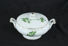 Load image into Gallery viewer, Yamaka China 2302T Bamboo Pattern Covered Vegetable Bowl Japan
