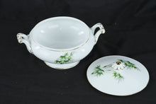 Load image into Gallery viewer, Yamaka China 2302T Bamboo Pattern Covered Vegetable Bowl Japan
