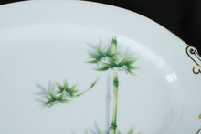 Load image into Gallery viewer, Yamaka China Japan Bamboo Pattern Oval Serving Platter Gold Trim 2302T
