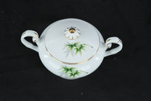 Load image into Gallery viewer, Yamaka China Japan Bamboo Pattern Creamer and Covered Sugar Bowl Set
