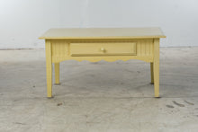 Load image into Gallery viewer, Yellow Cottage Style Single Drawer Side Table
