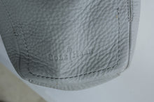 Load image into Gallery viewer, Cole Haan Leather Satchel Shoulder Bag Gray Yellow Tan Crossbody Large - Online Only
