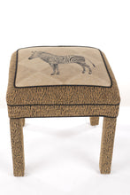 Load image into Gallery viewer, Zebra Stool / Bench / Ottoman
