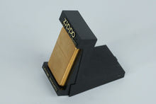 Load image into Gallery viewer, Zippo 204B Brushed Brass Lighter – Original Display Case &amp; Paperwork – Never Filled, Classic Finish
