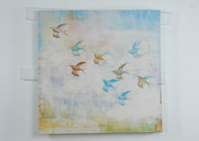 Load image into Gallery viewer, Contemporary Birds In Flight Canvas Wall Art Print 35 Inch Square
