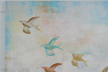 Load image into Gallery viewer, Contemporary Birds In Flight Canvas Wall Art Print 35 Inch Square
