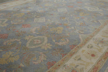Load image into Gallery viewer, Safavieh Anatolia Handmade Wool Area Rug 9x13 Blue Floral Oriental
