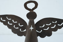 Load image into Gallery viewer, Rustic Metal Angel Sculpture with Wings and Halo – 15"
