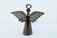 Load image into Gallery viewer, Rustic Metal Angel Sculpture with Wings and Halo – 15"
