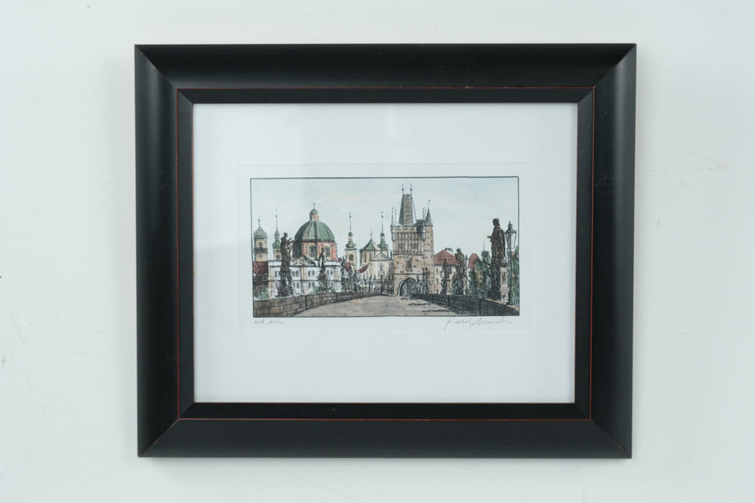 Charles Bridge, Prague Watercolor - 13