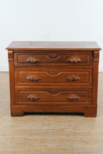 Load image into Gallery viewer, Antique Rustic Three Drawer Chest
