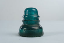 Load image into Gallery viewer, Antique Hemingray No 40 Aqua Glass Insulator Double Petticoat Telephone
