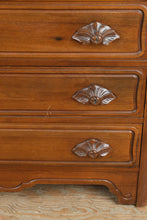 Load image into Gallery viewer, Vintage Solid Wood 5 Drawer Chest with Carved Hardware
