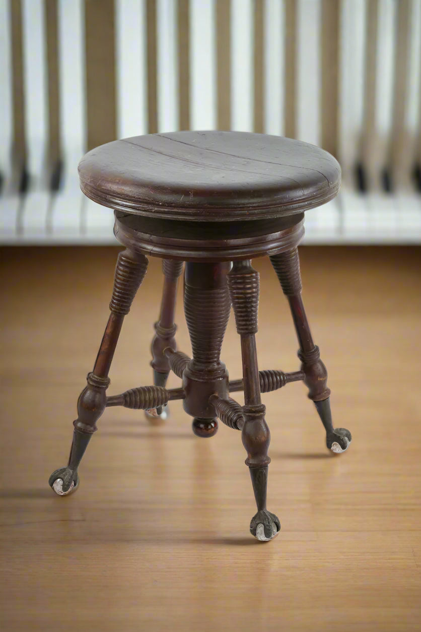 Antique Organ Stool